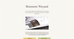Desktop Screenshot of brennerei-weyand.de