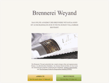 Tablet Screenshot of brennerei-weyand.de